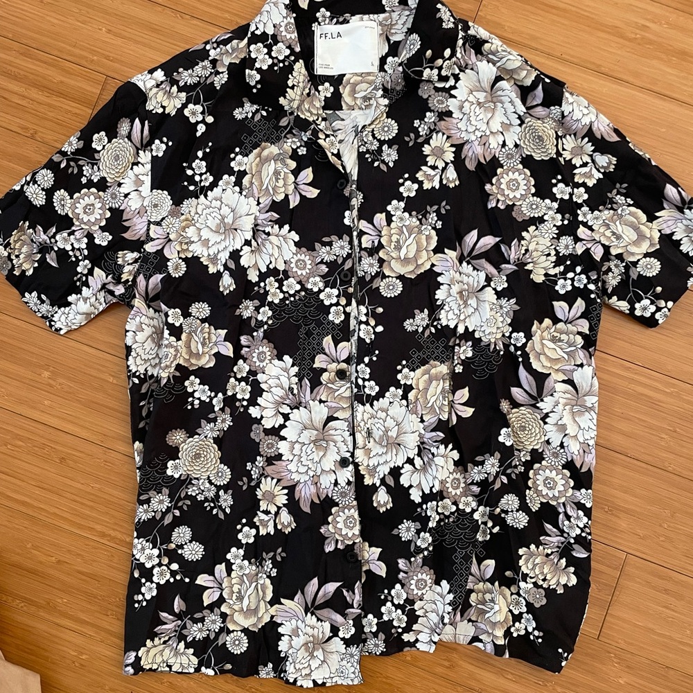 Floral button down
